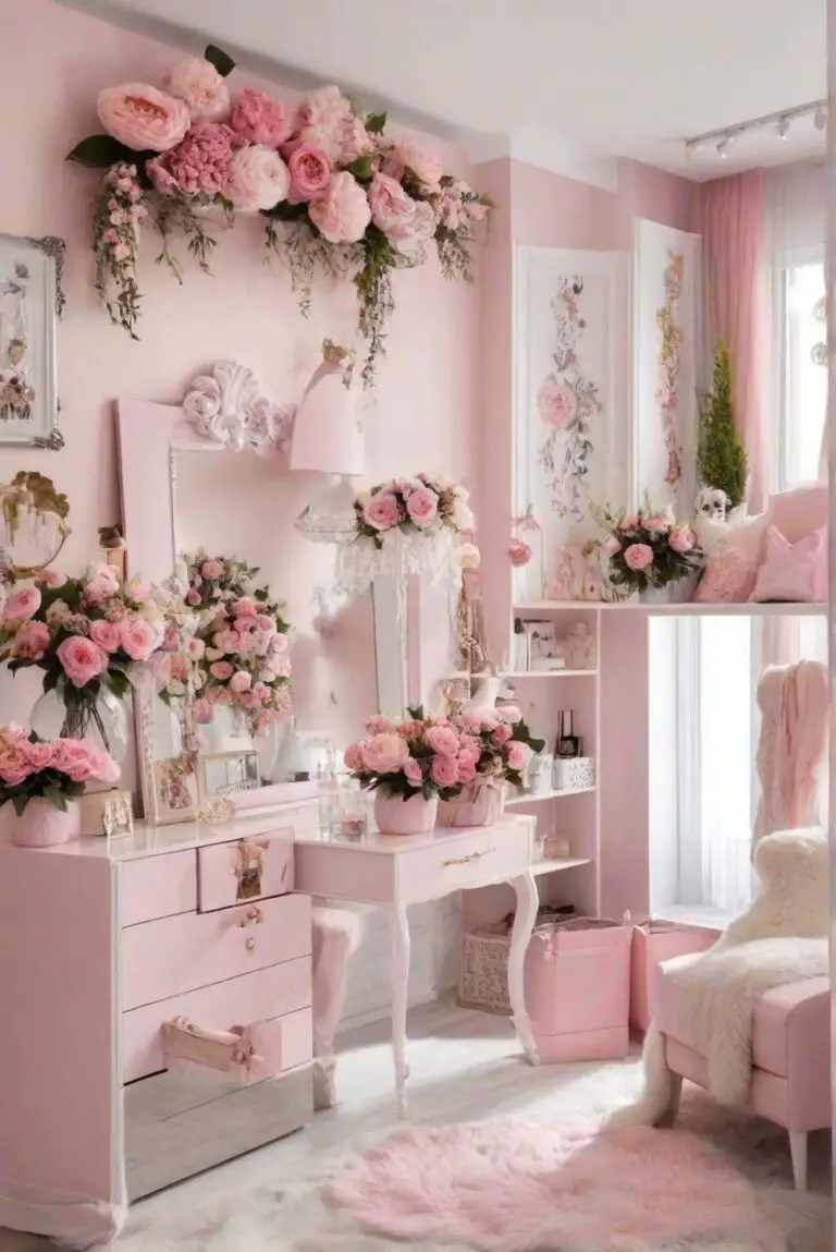 Trends for Floral Fantasy: Girly Apartment Decor 2024 Ideas