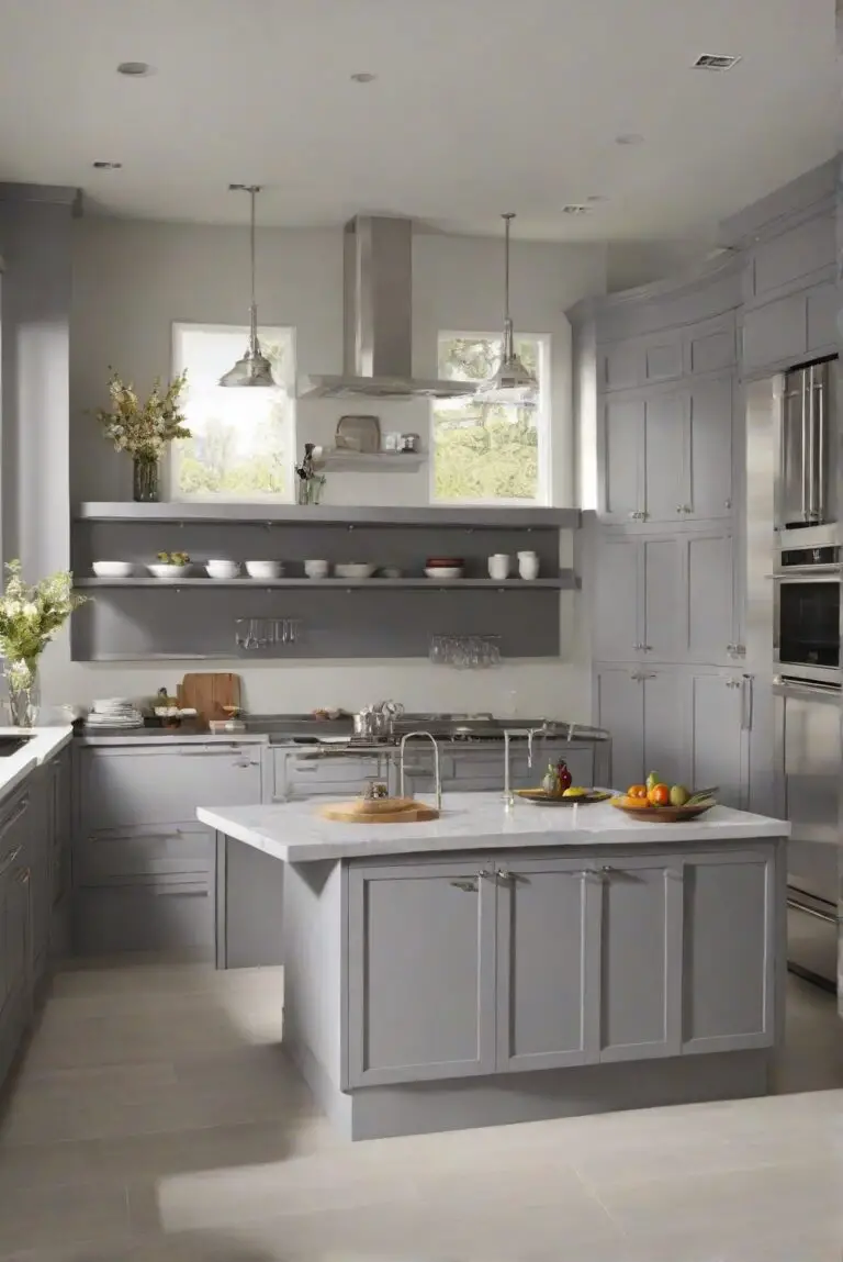 2024 Best Colors Combination: Distant Gray by Benjamin Moore – Softness for Your Kitchen?