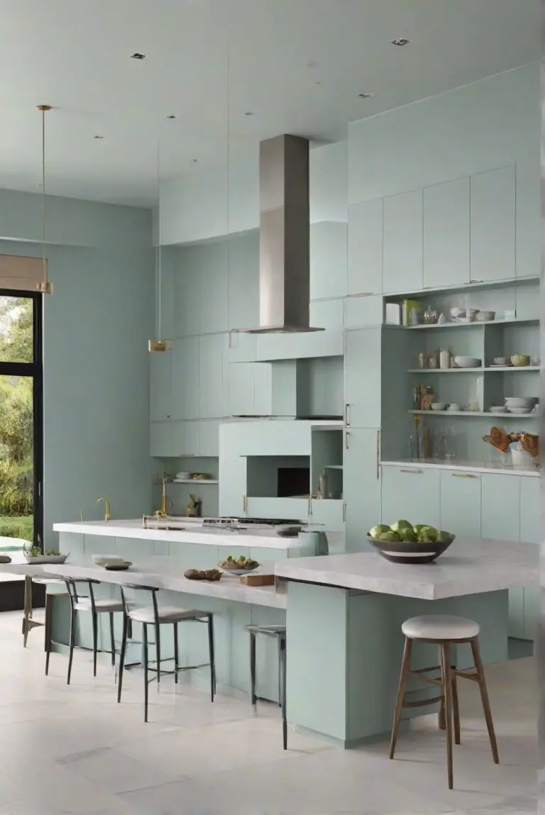 2024 Best Colors Combination: Sea Haze by Benjamin Moore – Serenity for Your Kitchen?