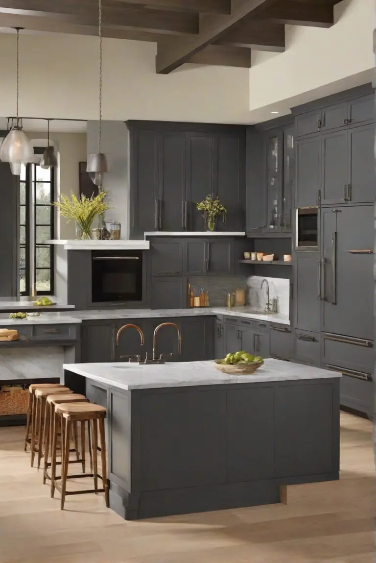 2024 Best Wall Paint Color: Kendall Charcoal by Benjamin Moore – Bold and Striking in Your Kitchen?