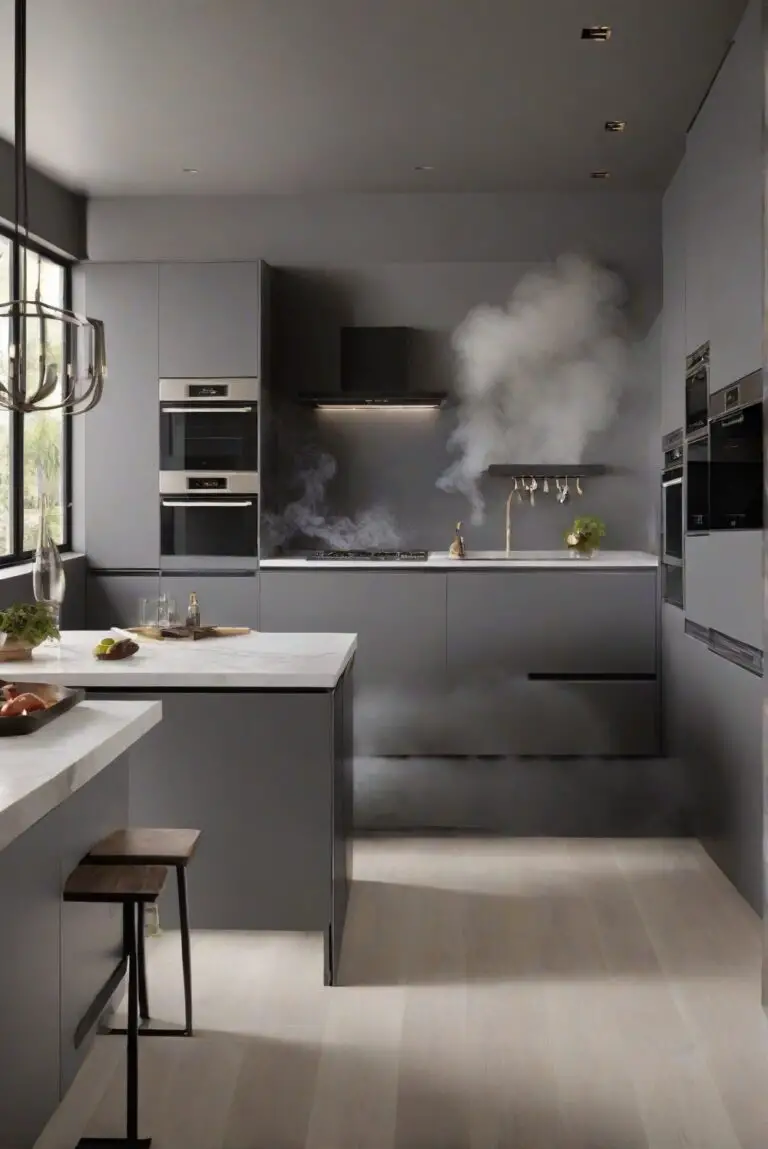 2024 Best Wall Paint Color: Smoke by Benjamin Moore – Unveiling Elegance with Grays for Your Kitchen?