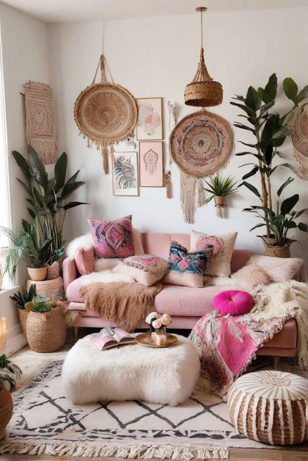 boho decor, chic apartment, girly decor, apartment ideas, apartment design, boho chic, feminine decor