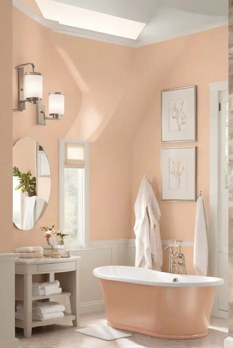 Apricot Ice Haven: Chilled Tranquility for Your Bathroom (BM 2175-70)
