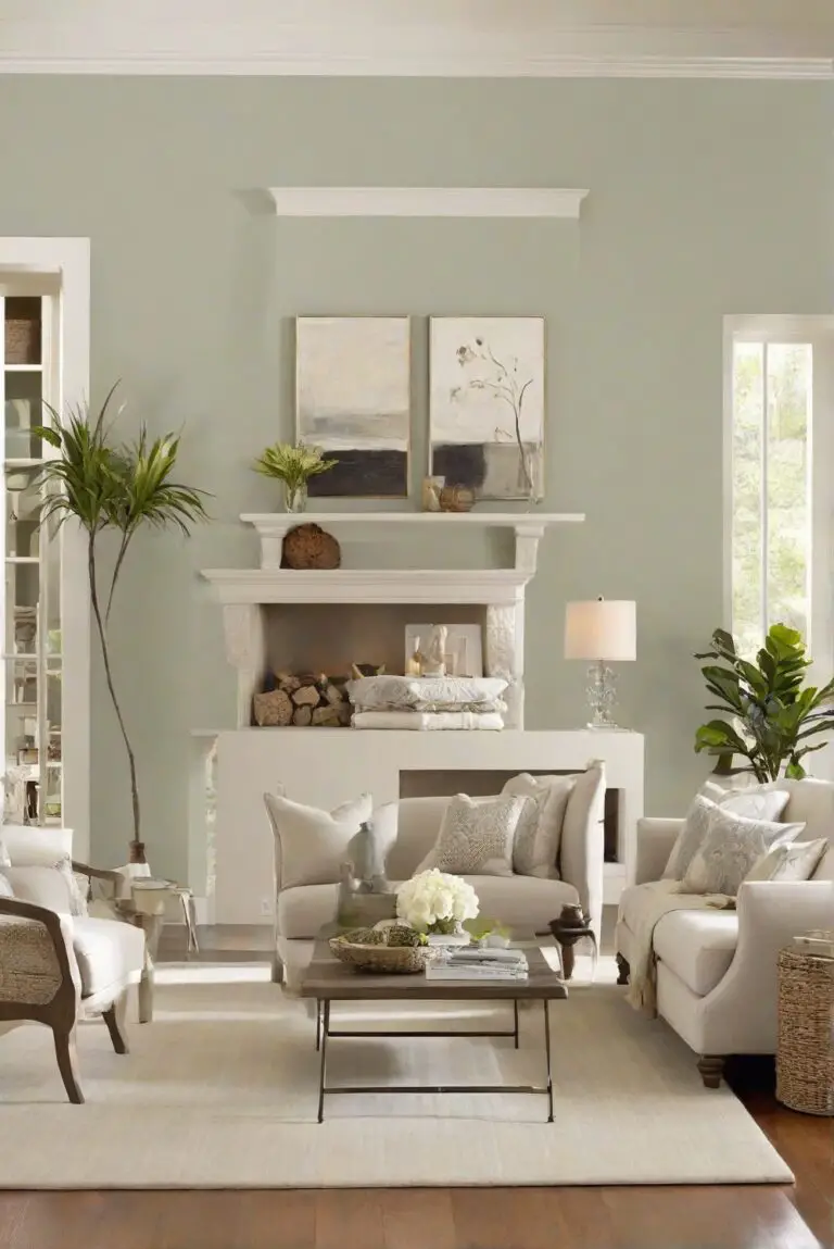BM Balboa Mist (1549) Living Room Bliss: Best Paint Choice 2024!