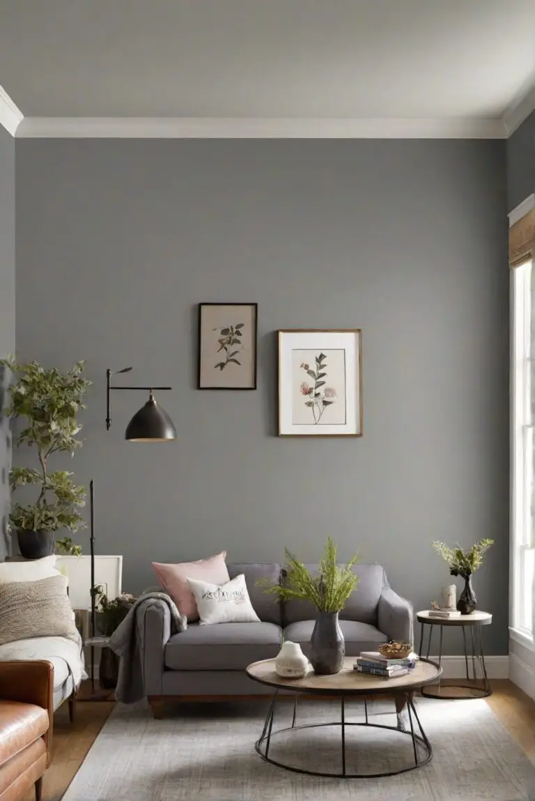BM Chelsea Gray (HC-168) Living Room Style: Top Paint Trend 2024!