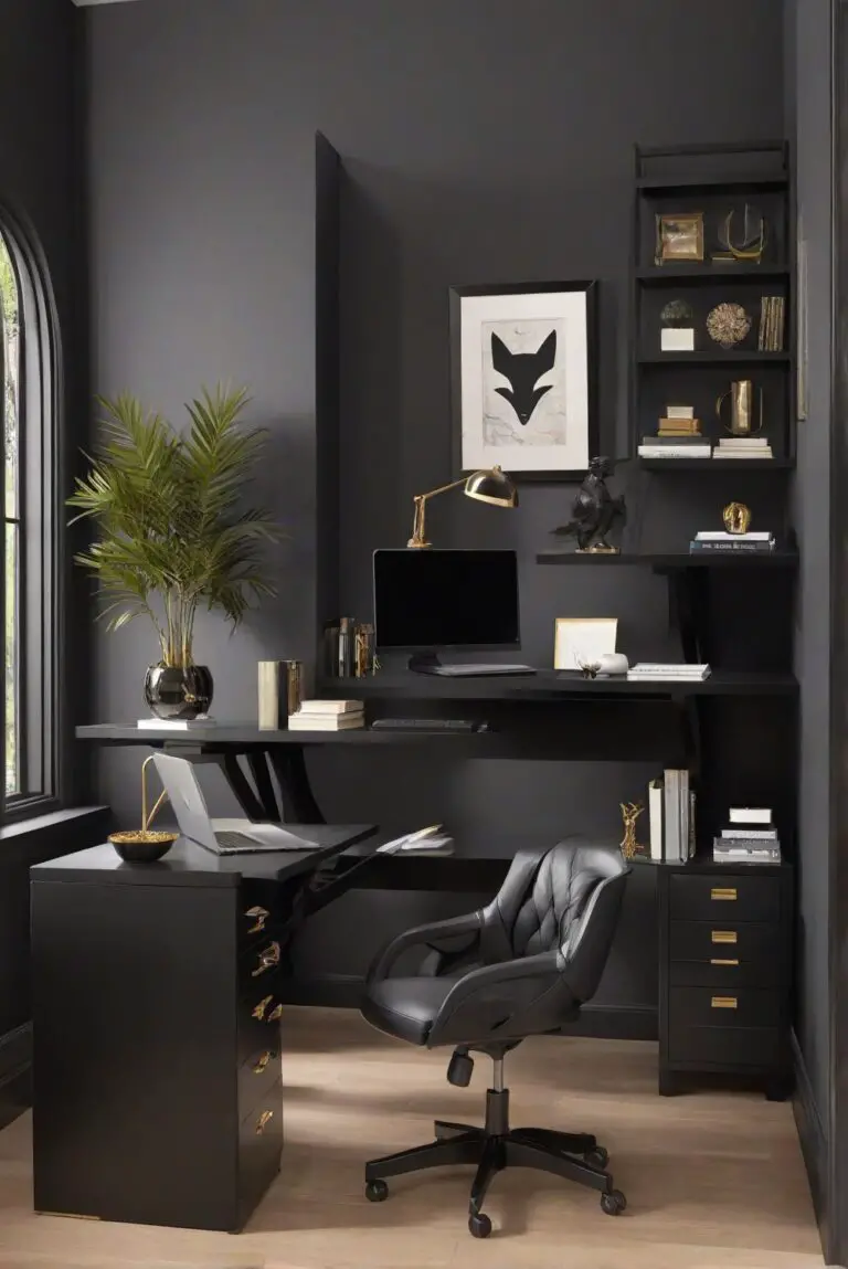 Black Fox (SW 7020): Inviting Depth and Warmth in Your Office