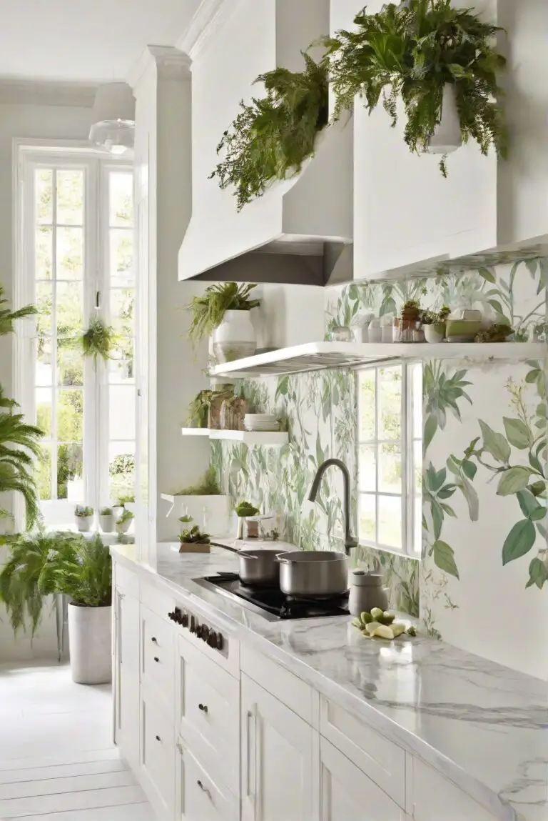Botanical White: Garden Freshness – Bloom with SW’s 2024 Choice in Your Kitchen?