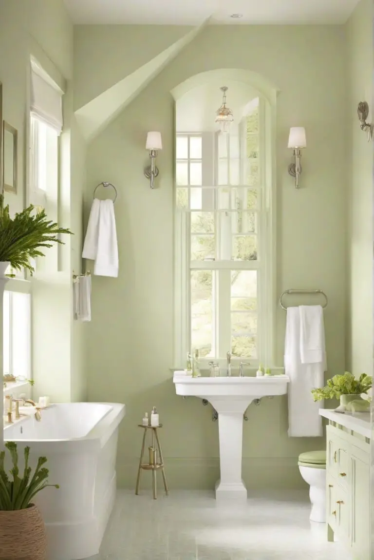 Celery Serenade: Nature’s Tranquil Hues (SW 6421) – 2024 Bathroom Bliss!