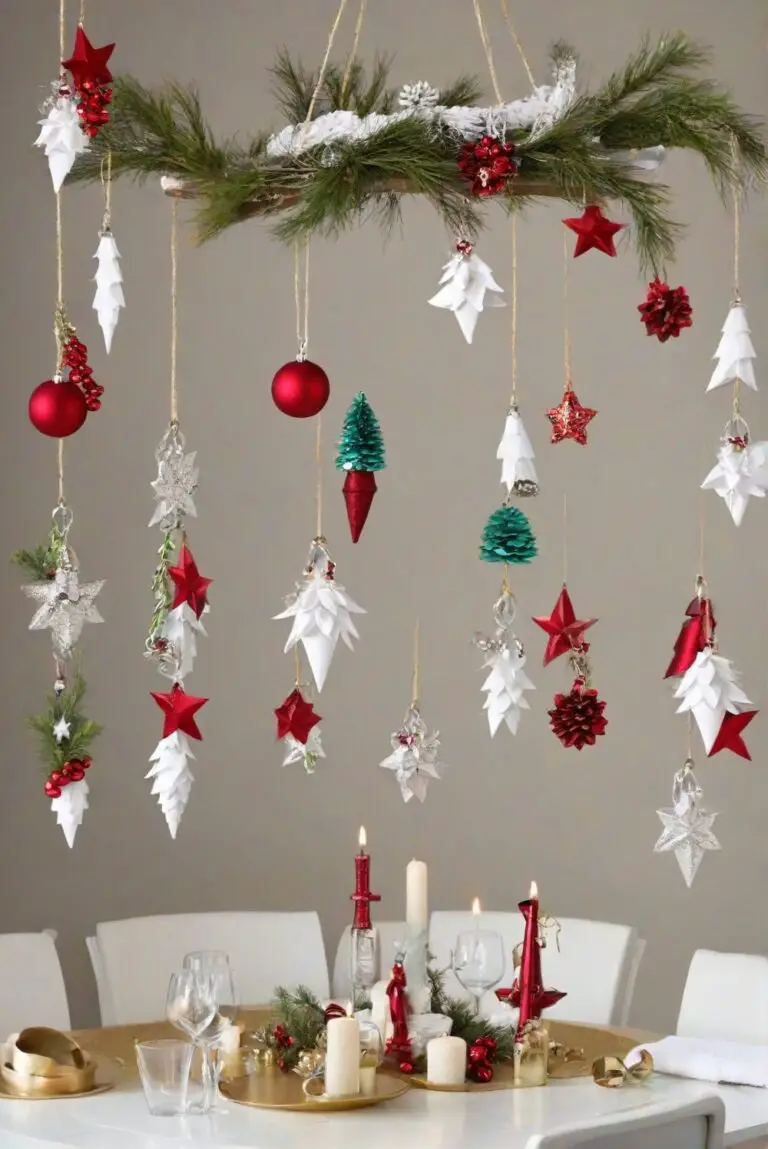 Christmas Table Charm: DIY Hanging Decor Ideas!