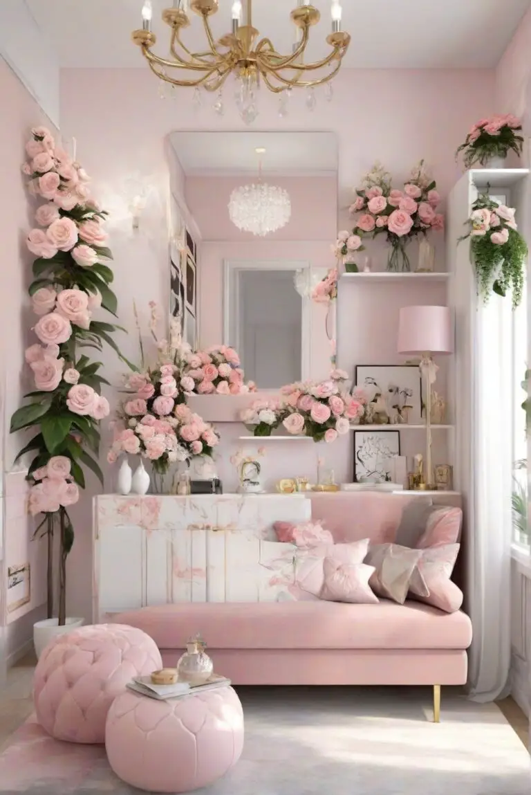 Defining Chic and Stylish Girly Apartment Decor Ideas for 2024’s Floral Fantasy