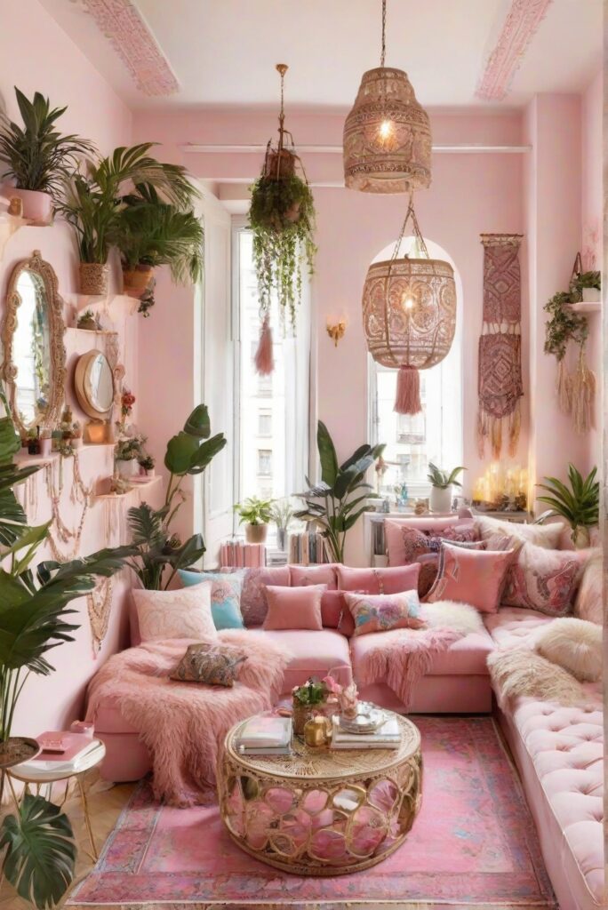Designing Chic and Elegant Girly Apartment with Boho Bliss Ideas for ...