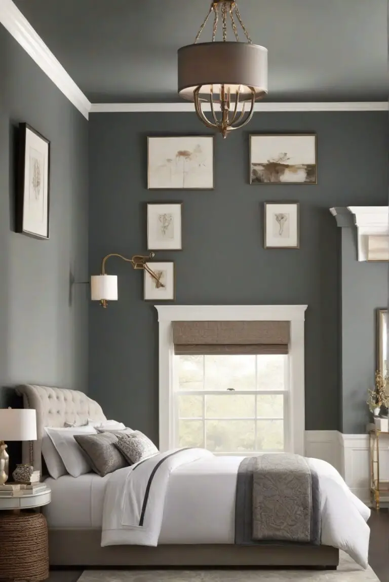 Filtered Shade (SW 6219): Subtle Shade Creating a Calm Escape in Your Bedroom!