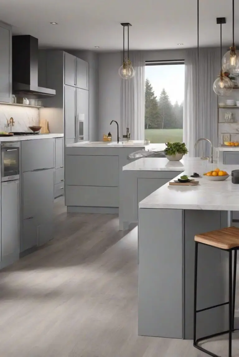 Foggy Morning: Cozy Ambiance by Benjamin Moore – Inviting Your Kitchen in 2024?