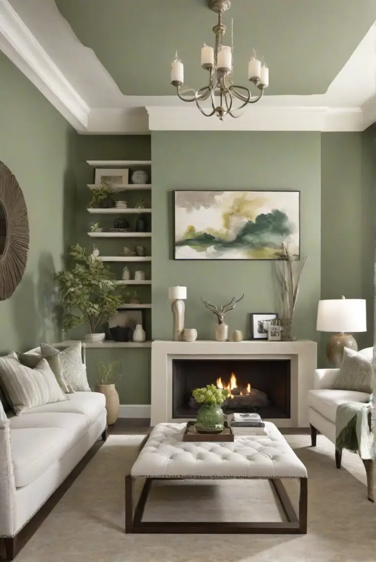 Green Smoke (SW 7732) Elegance: Best Living Room Paint Combination 2024!
