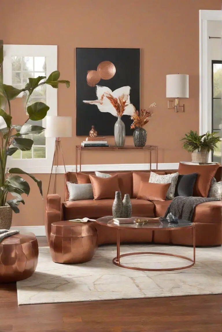 Living Room into a Colorful Paradise with Adventure Orange (SW 6655)!