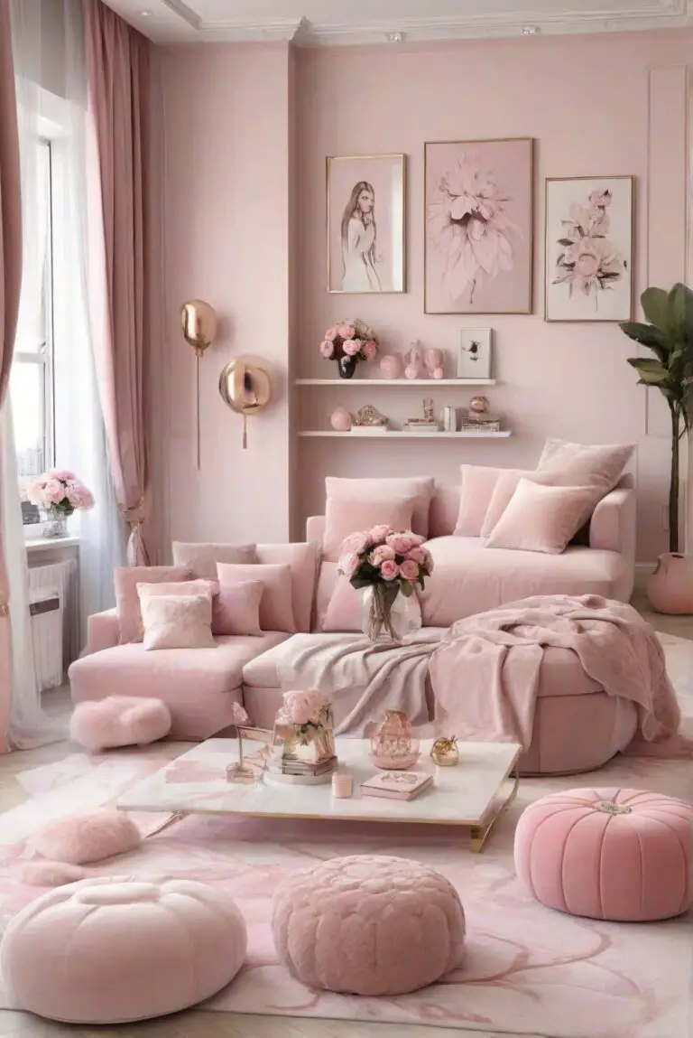 Luxurious Modern Elegance: Girly Apartment Decor Trends for 2024