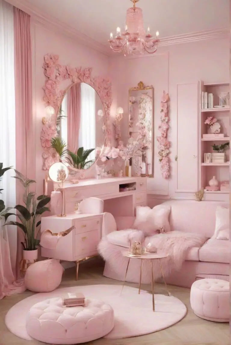 Luxurious and Stylish Trends: Pink Paradise in Girly Apartment Decor 2024