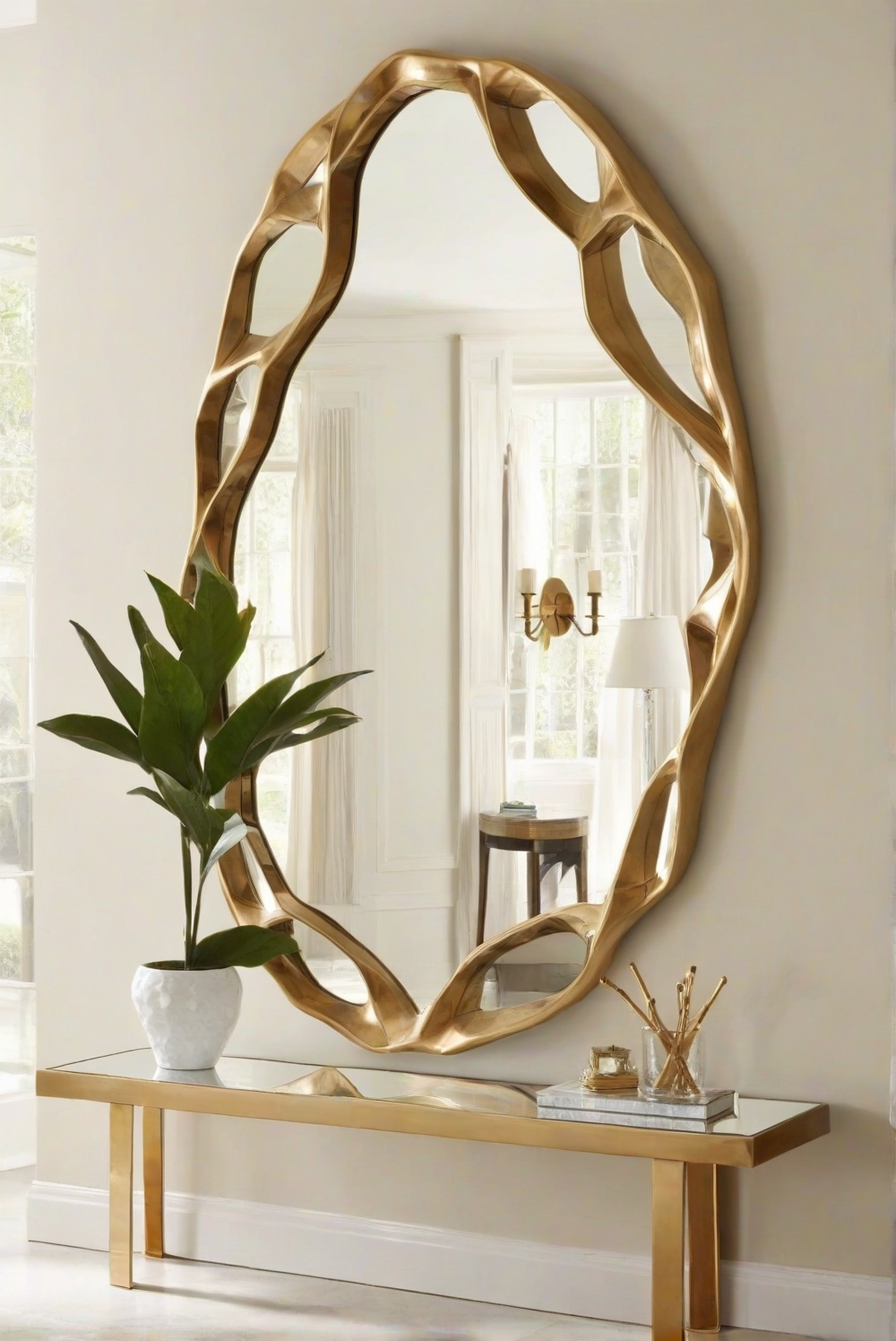 mirror reflection, unique home decor, contemporary interior design, designer wall mirrors, modern decor ideas, decorative mirrors, stylish mirror designs