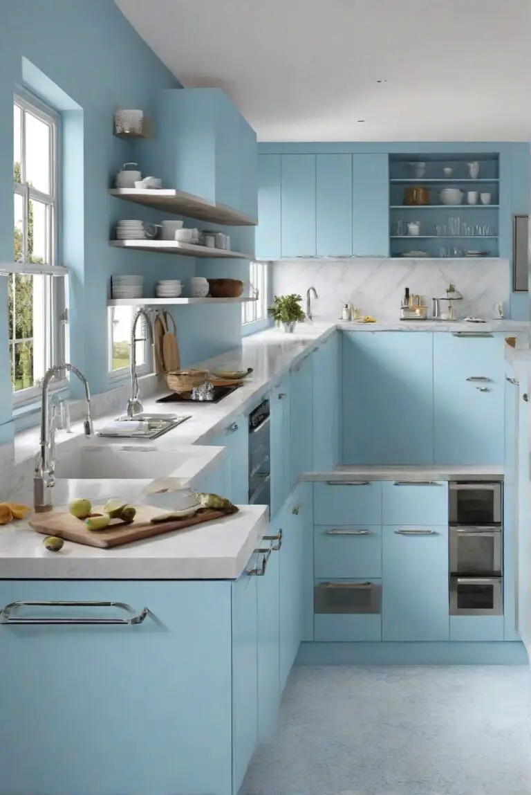 Morning Sky Blue: Calm Blue by Benjamin Moore – Inspiring Your Kitchen in 2024?