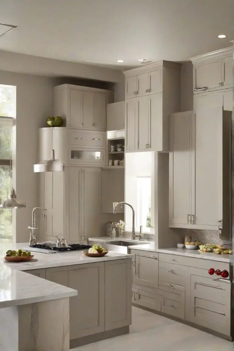 Perfect Greige: Balanced Neutrals – SW’s Harmony in Your Kitchen 2024?