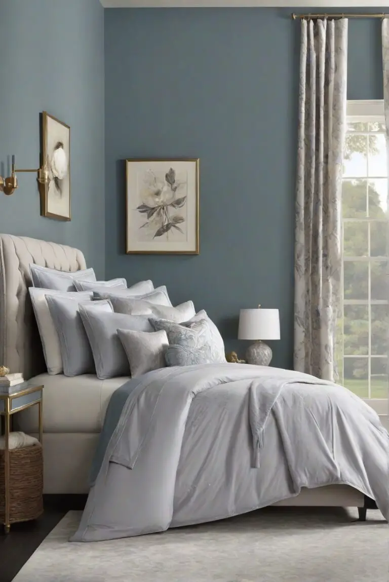 Rain (SW 6219): Moody Blues Setting a Calm, Elegant Mood in Your Bedroom!