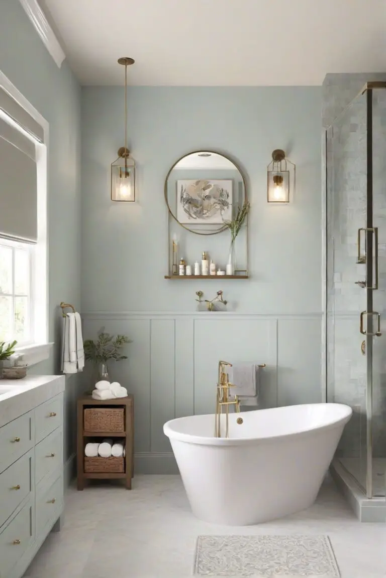 Relish in Serenity: Cozy and Calm (SW 6415) – 2024 Bathroom Tranquility!