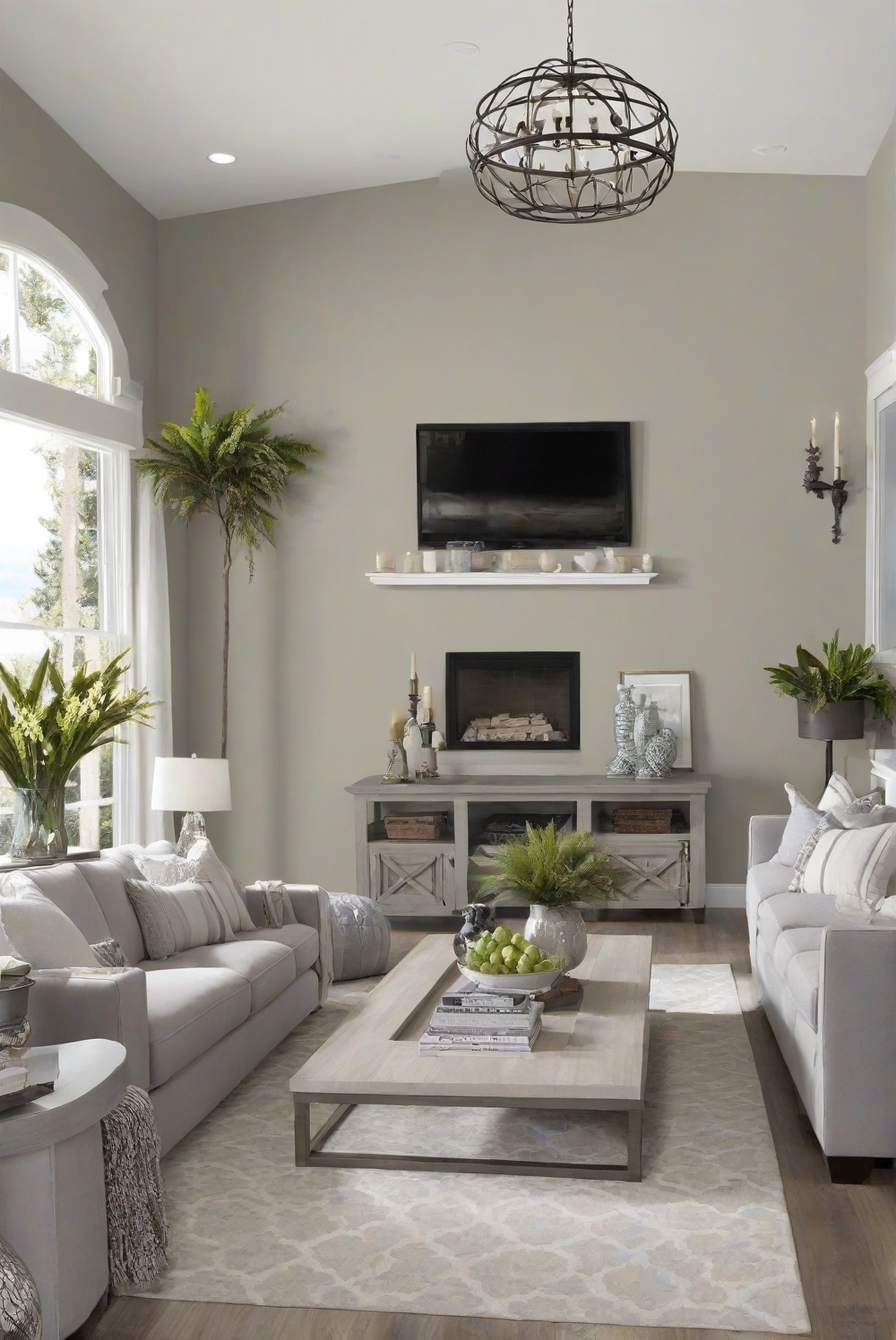 SW Anew Gray (7030) Living Room Refresh: Best Color Combo 2024 ...