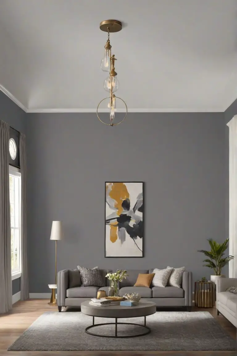 SW Gauntlet Gray (7019) Living Room: Bold and Beautiful for 2024!