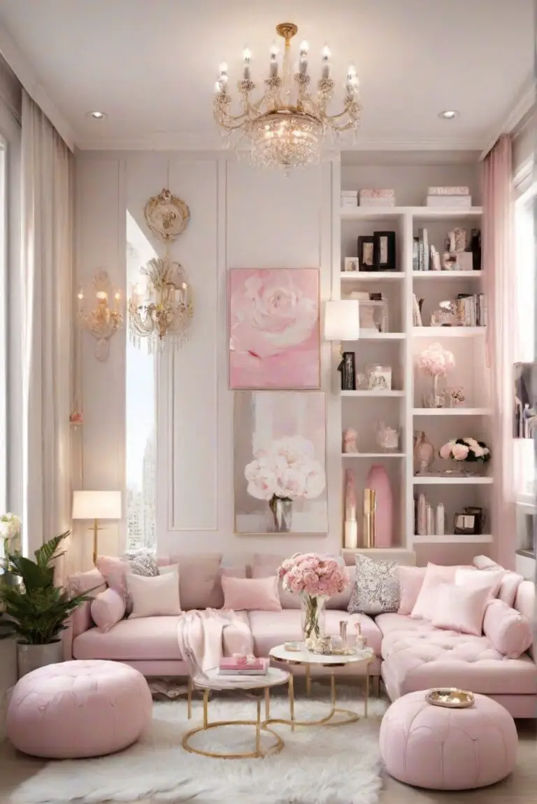 Sleek Serenity: Chic Girly Apartment Decor 2024 Ideas