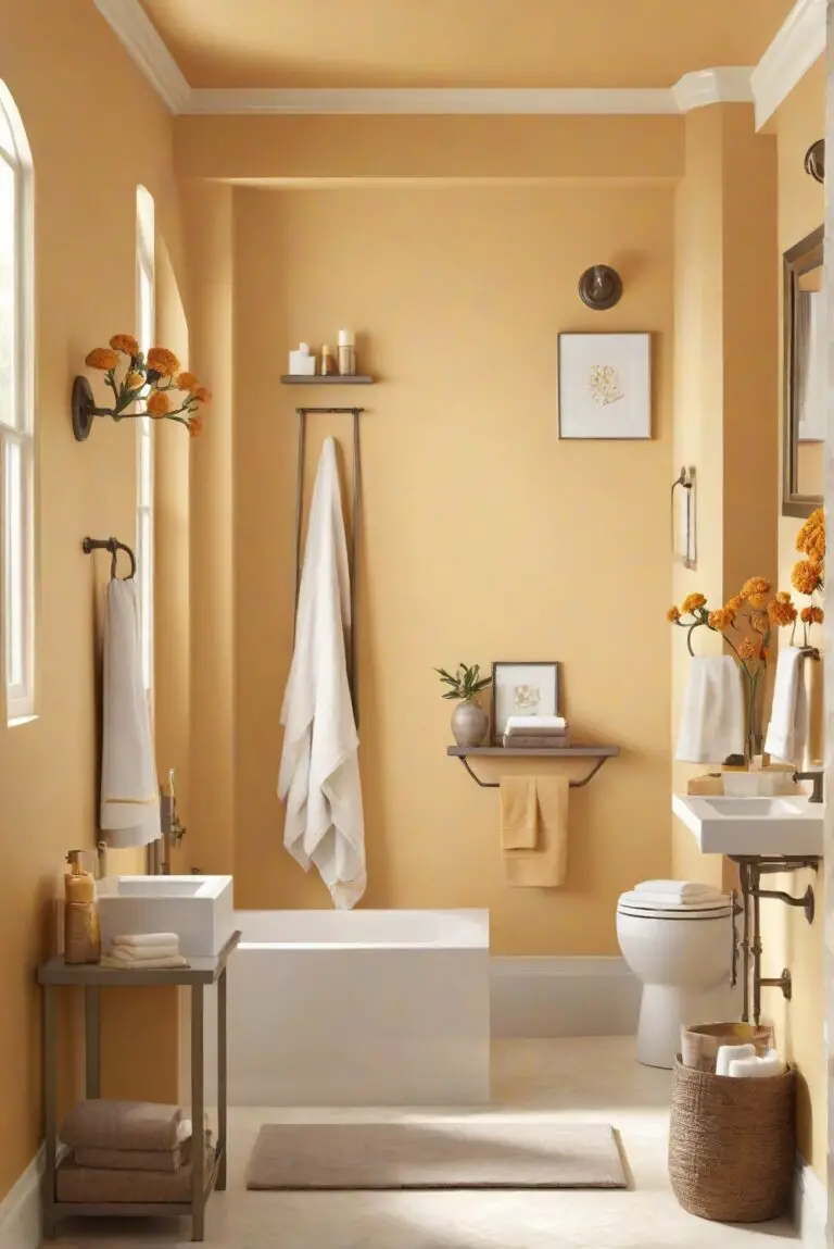 Soft Marigold Serenade: Golden Bliss for Your Bathroom (BM 2158-60)