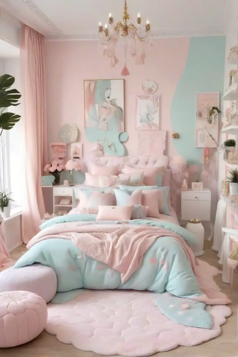 Stylish and Elegant Trends: Pastel Dreams in Girly Apartment Decor 2024