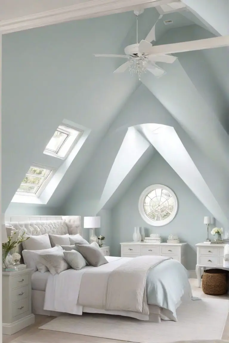 Topsail (SW 6217): Coastal Blues Bringing Serenity to Your Bedroom Oasis!