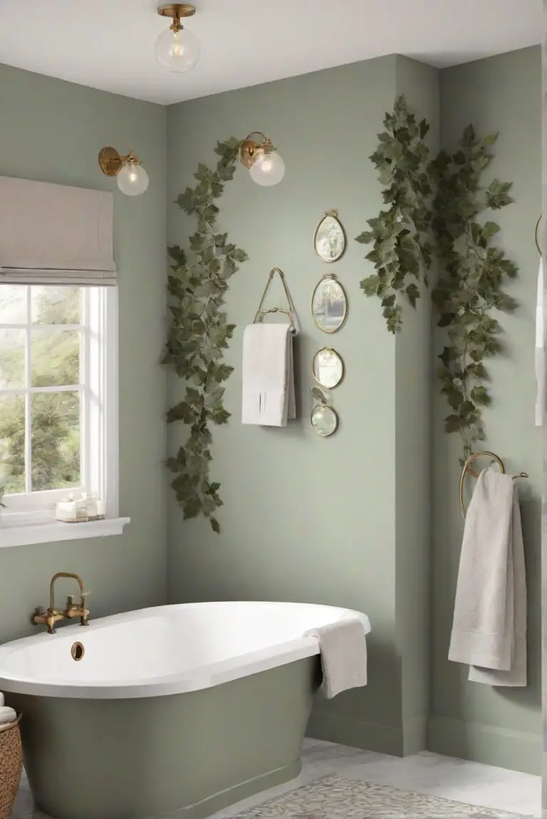 Vine Leaf Vibes: Green Tranquility (BM 2146-20) – 2024 Bathroom Harmony!