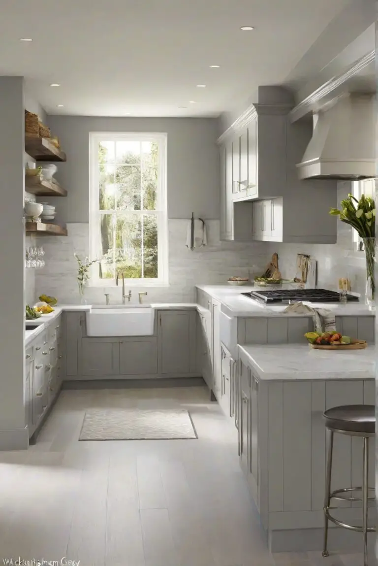 Wickham Gray: Cool Modernity by Benjamin Moore – Bringing 2024 to Your Kitchen?