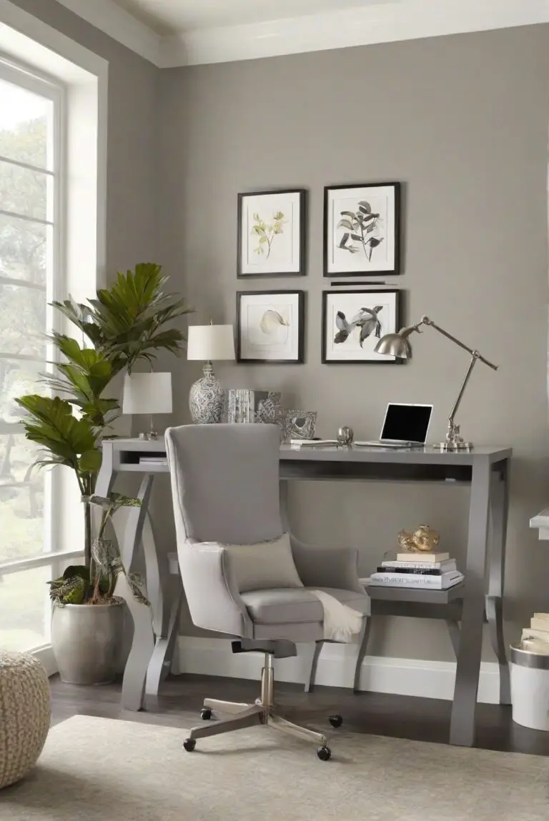 Worldly Gray: Balancing Tranquility and Focus in Your Workspace