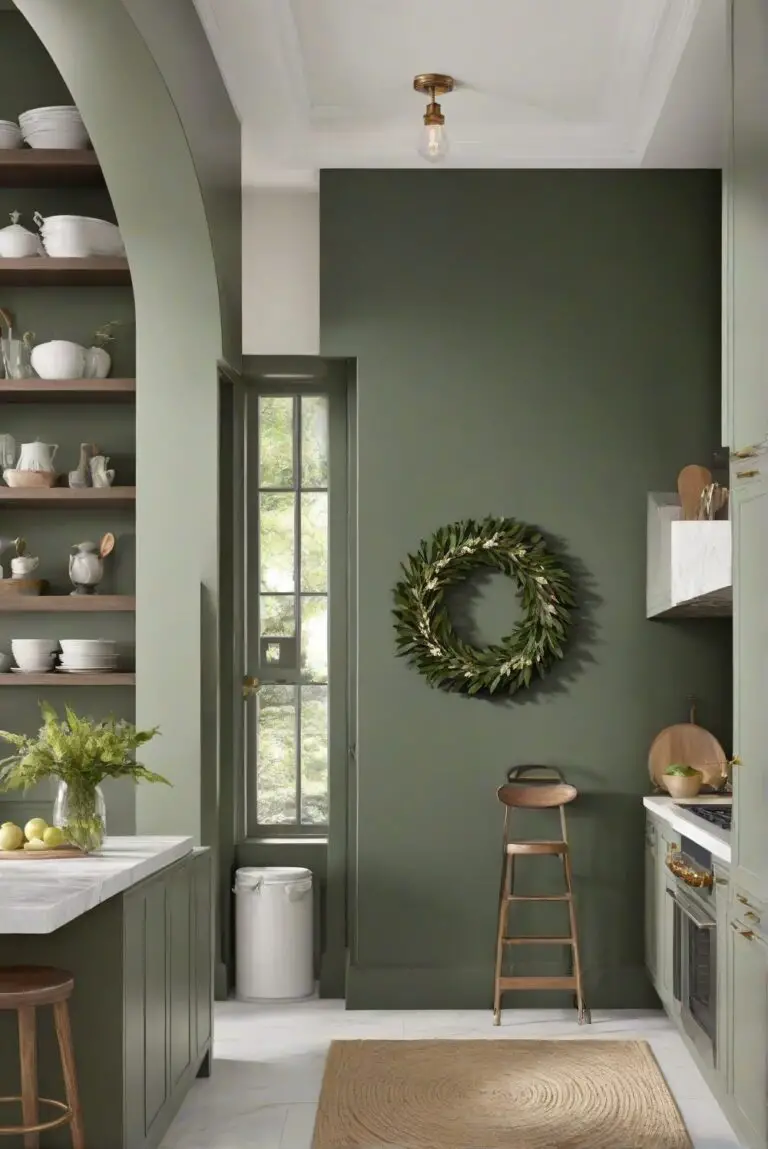 Acacia Haze SW 9132: Misty Morning Greens – Could Your Kitchen Bask in SW’s Ethereal Hue?