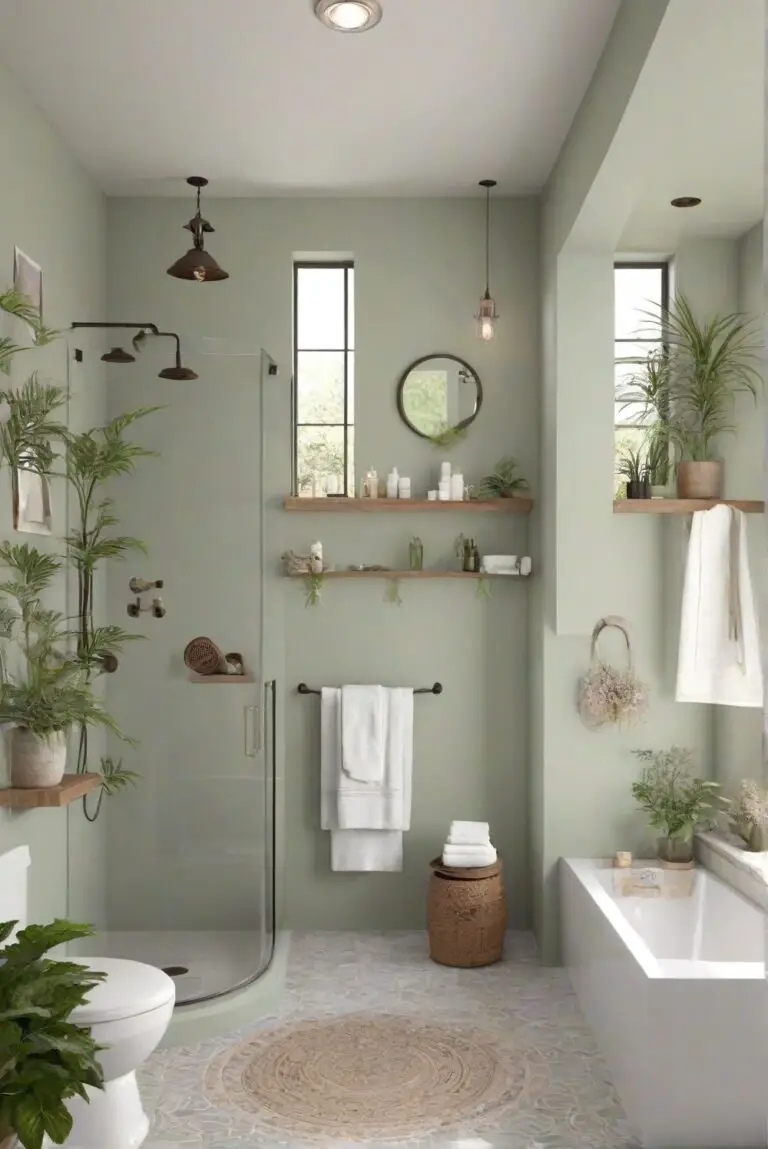 Embrace Nature: Garden Patch (BM 2145-30) in Your Professionally Painted Cozy Bathroom!