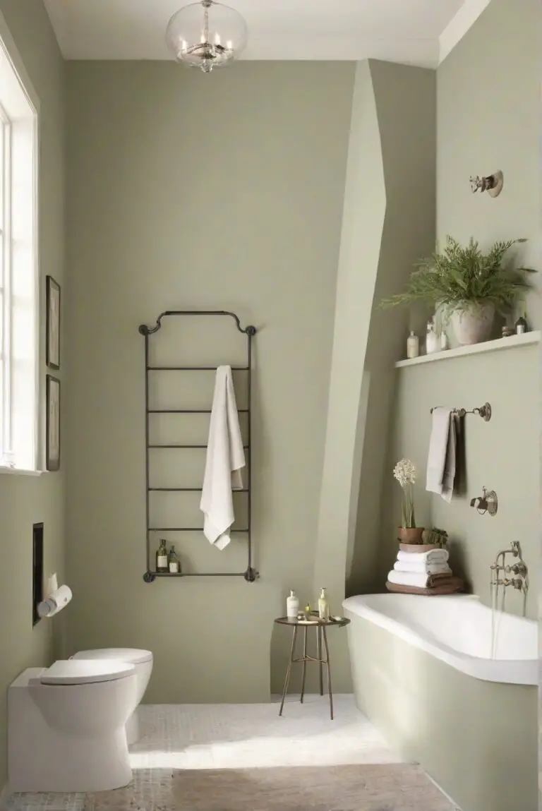 Herbal Harmony: Herbal Wash (SW 7739) for a Professionally Painted Serene Bathroom!