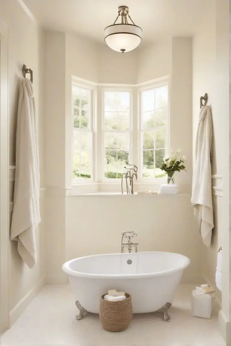 Inviting Ivory Escape: Soft Serenity for Your Bathroom (SW 6372)