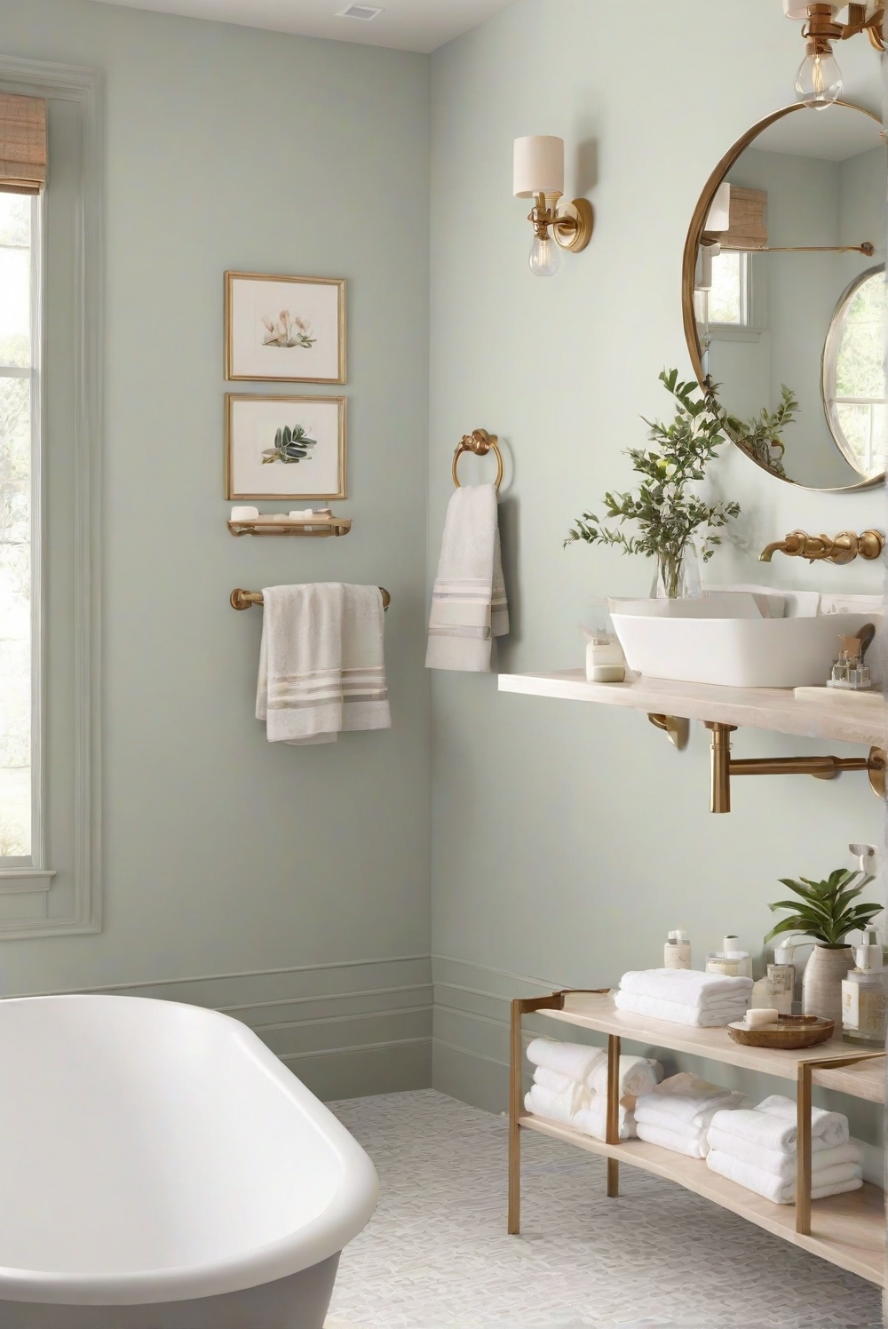 serenity inspired bathroom, bathroom decor ideas, joyful bathroom design, tranquil bathroom space, cheerful bathroom makeover, serene bathroom retreat, peaceful bathroom ambiance