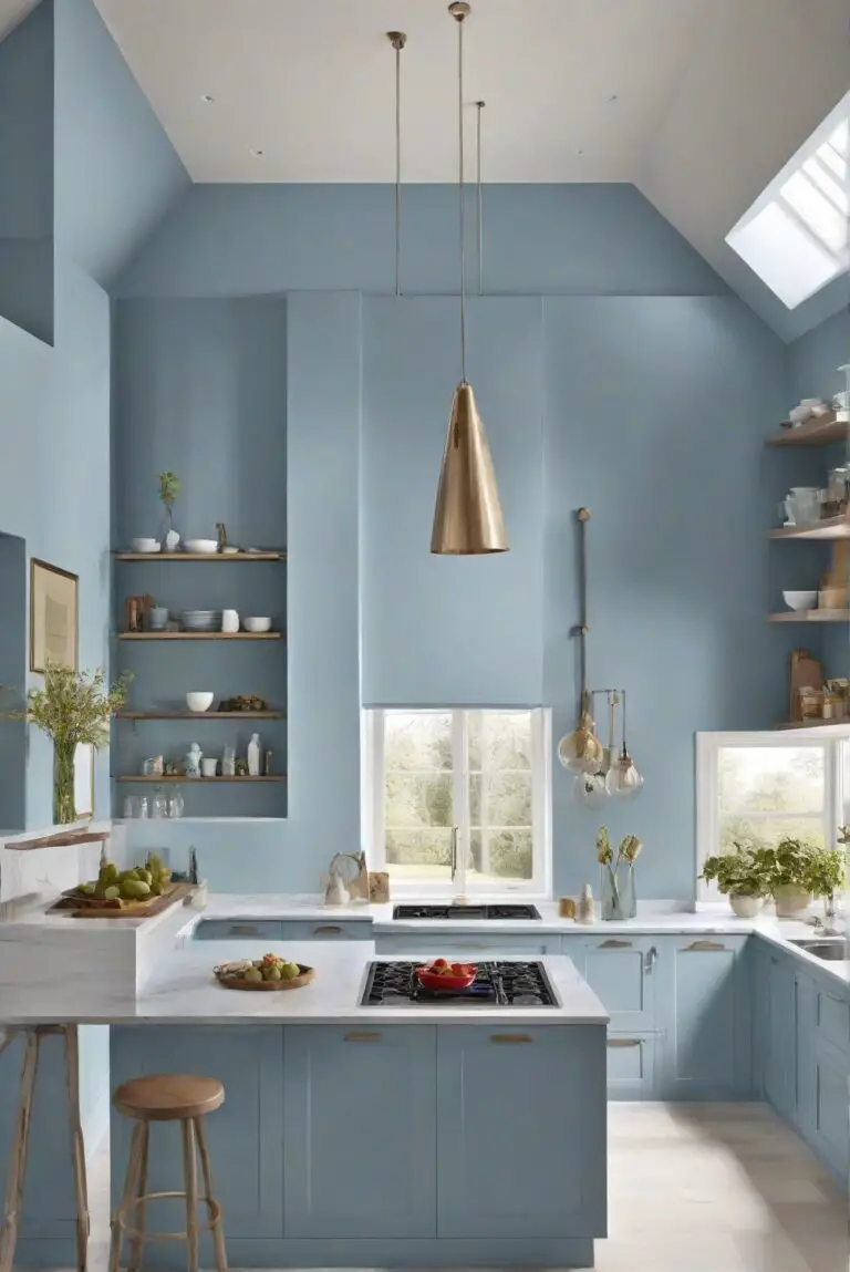 Languid Blue: Tranquil Retreat – Unwind Your Kitchen with SW’s Calming Blues?