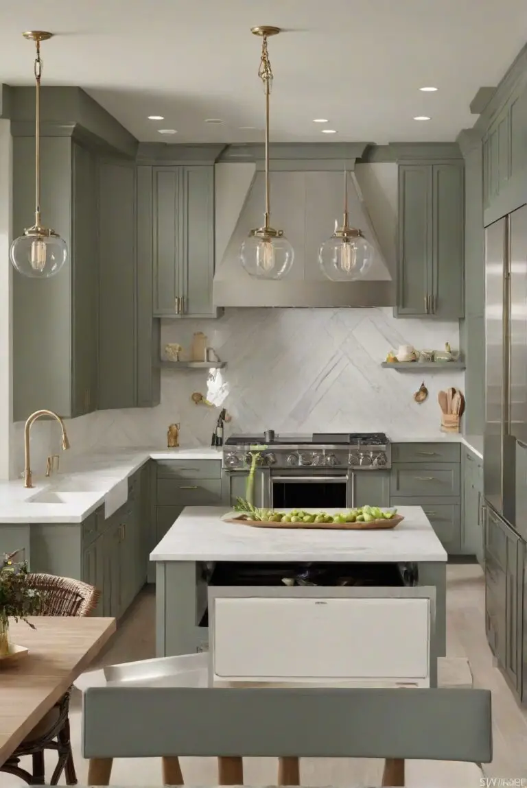 Laurel Woods SW 7749: Rustic Forest Charm – Wrap Your Kitchen in SW’s Verdant Greenery?