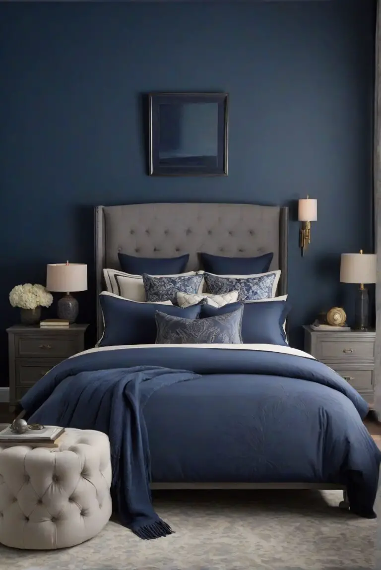 Marine Blue (2059-10): Dive into Marine Depths in Your Moody Bedroom!