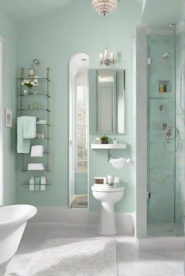 Minty Fresh: Mint Condition (SW 6743) for a Professionally Painted Cozy Bathroom Oasis!