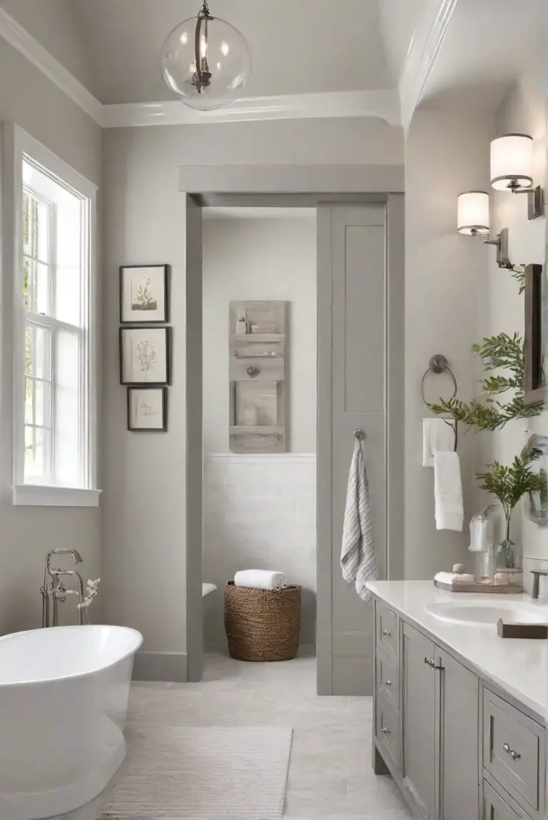 Neutral Comfort: SW Agreeable Gray (7029) for a Professionally Painted Serene Bathroom!