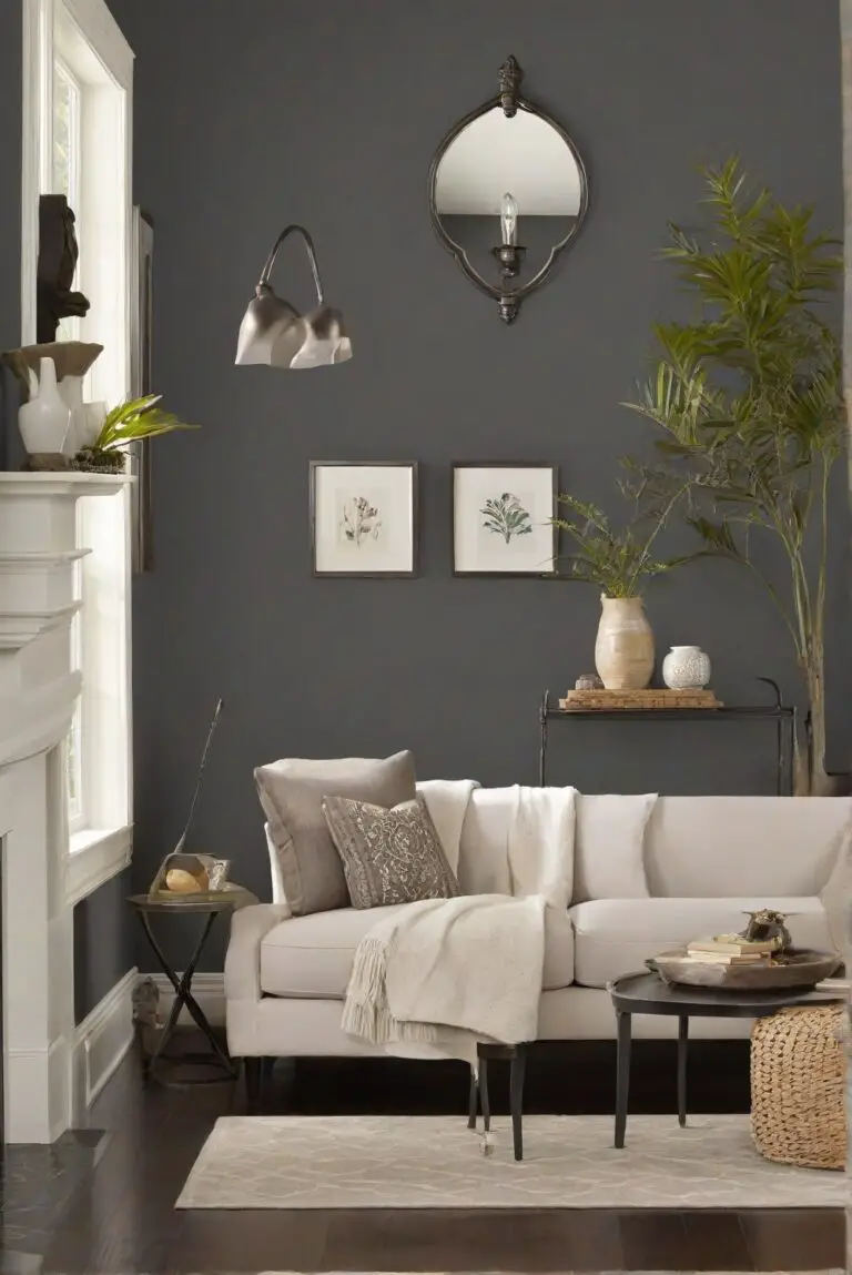 SW Iron Ore (SW 7069) Living Room Chic: Paint Trend 2024!