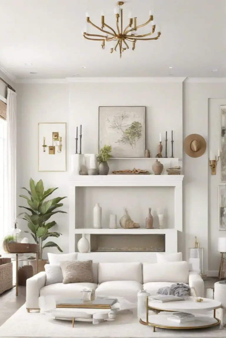 Simply White (OC-117) Living Room Simplicity: Top Paint Trend 2024!