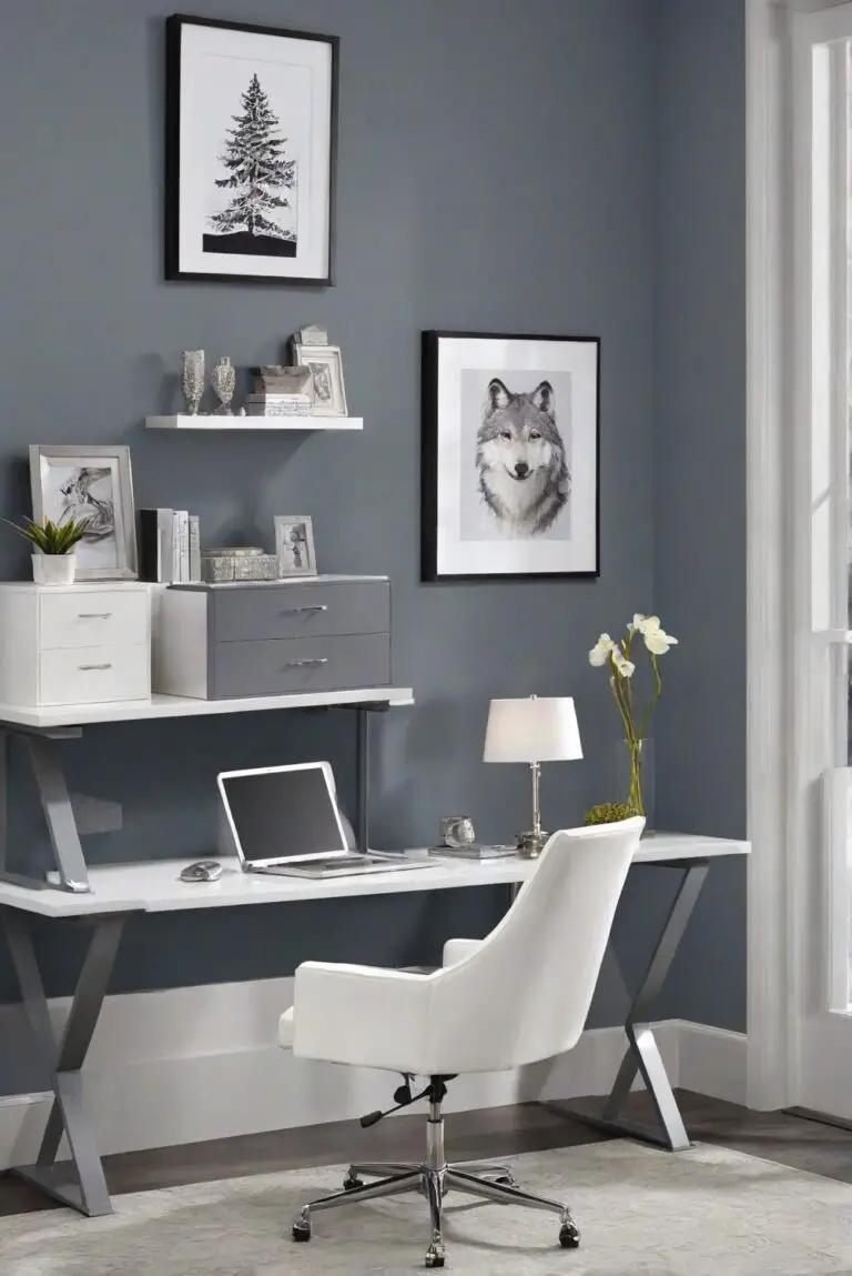 Wolf Gray (2127-40): Subtle Serenity for a Peaceful Work Environment