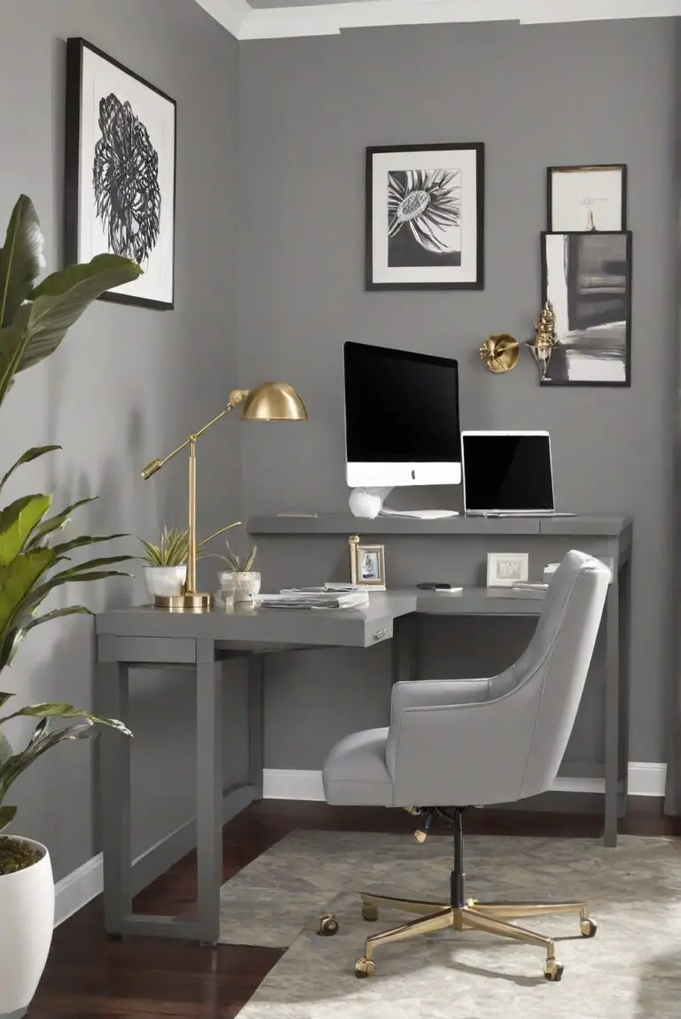 Worldly Gray (SW 7043): Elegant Tones for a Stylish Home Office