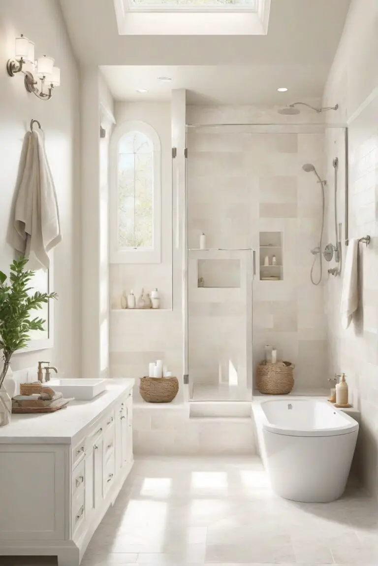 Alabaster (SW 7008): Soft Serenity to Elevate Your Bathroom Space!